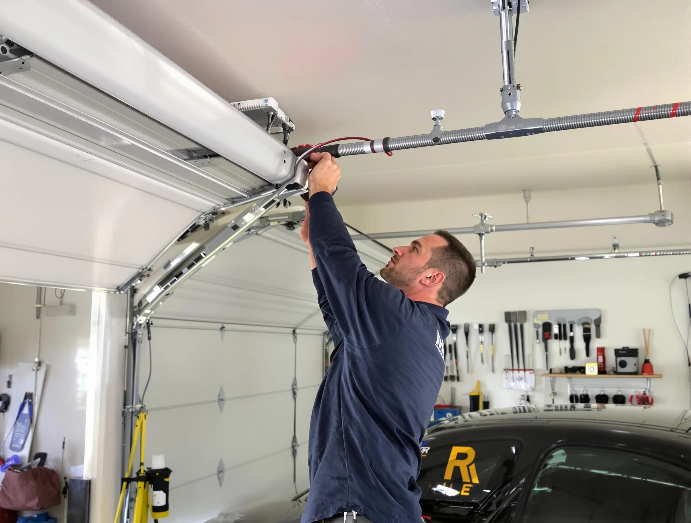 West Windsor Garage Door Repair technician performing garage door cable repair in West Windsor