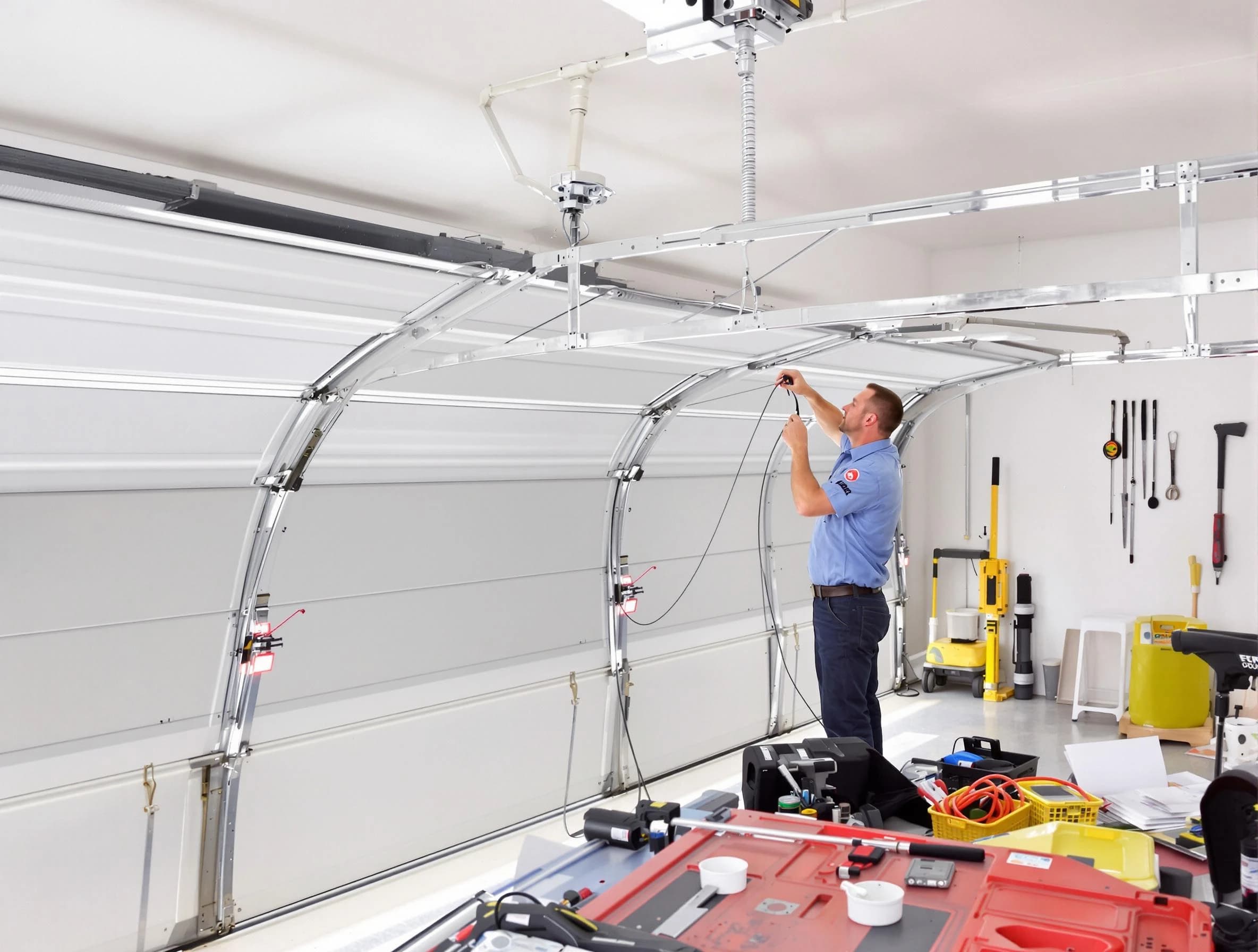 Garage door cable repair service by West Windsor Garage Door Repair in West Windsor