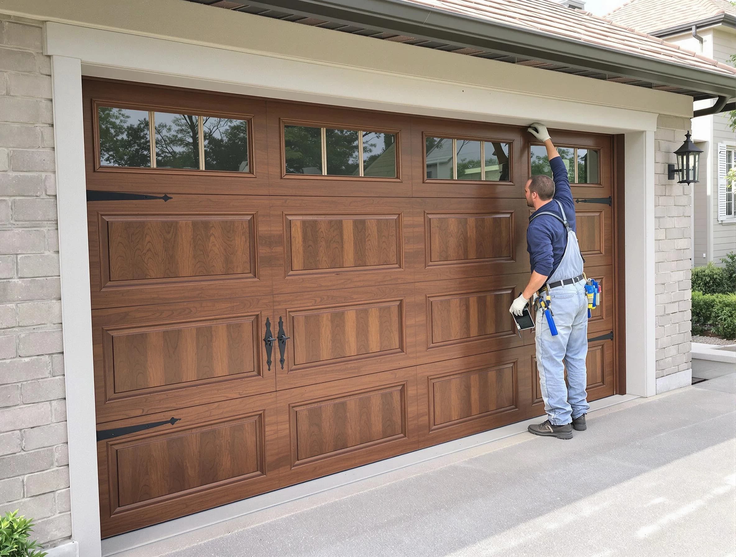 Custom garage door showcase by West Windsor Garage Door Repair in West Windsor