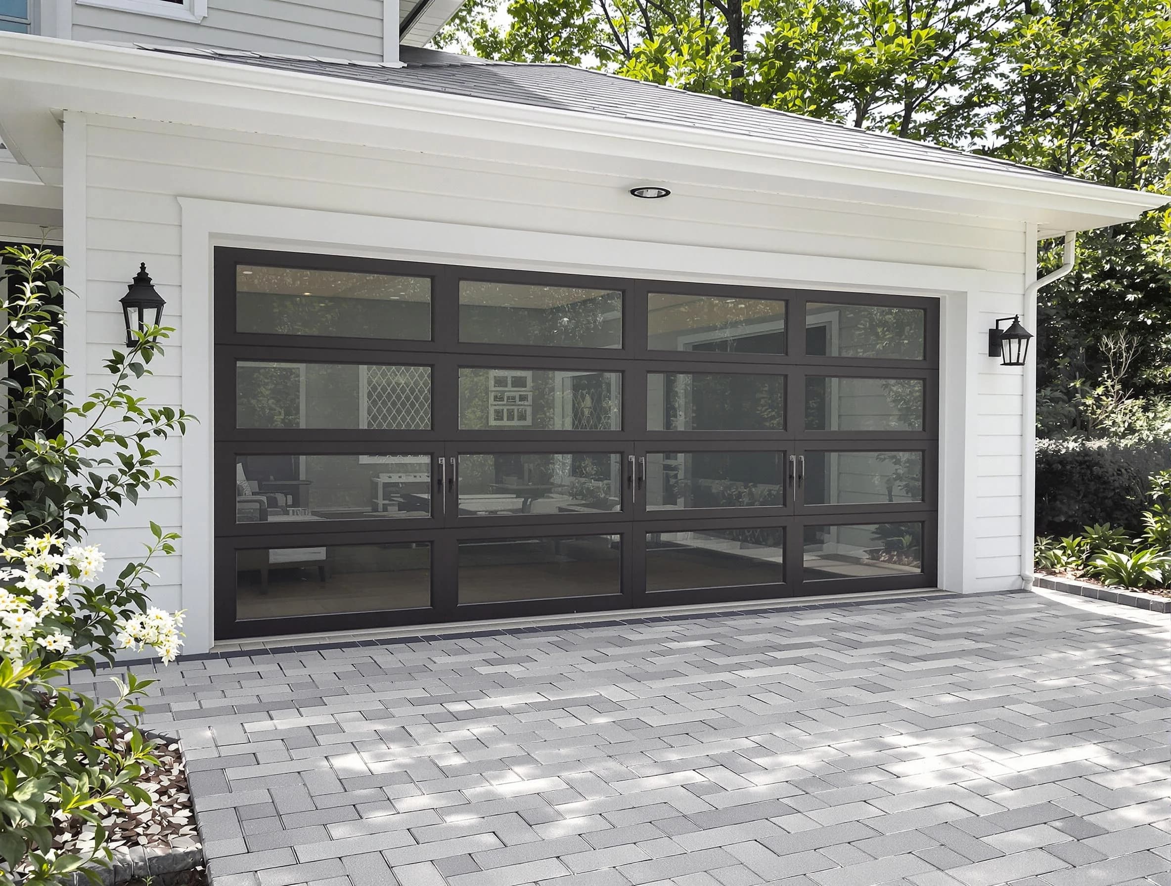 West Windsor Garage Door Repair design specialist presenting custom garage door options to West Windsor homeowner