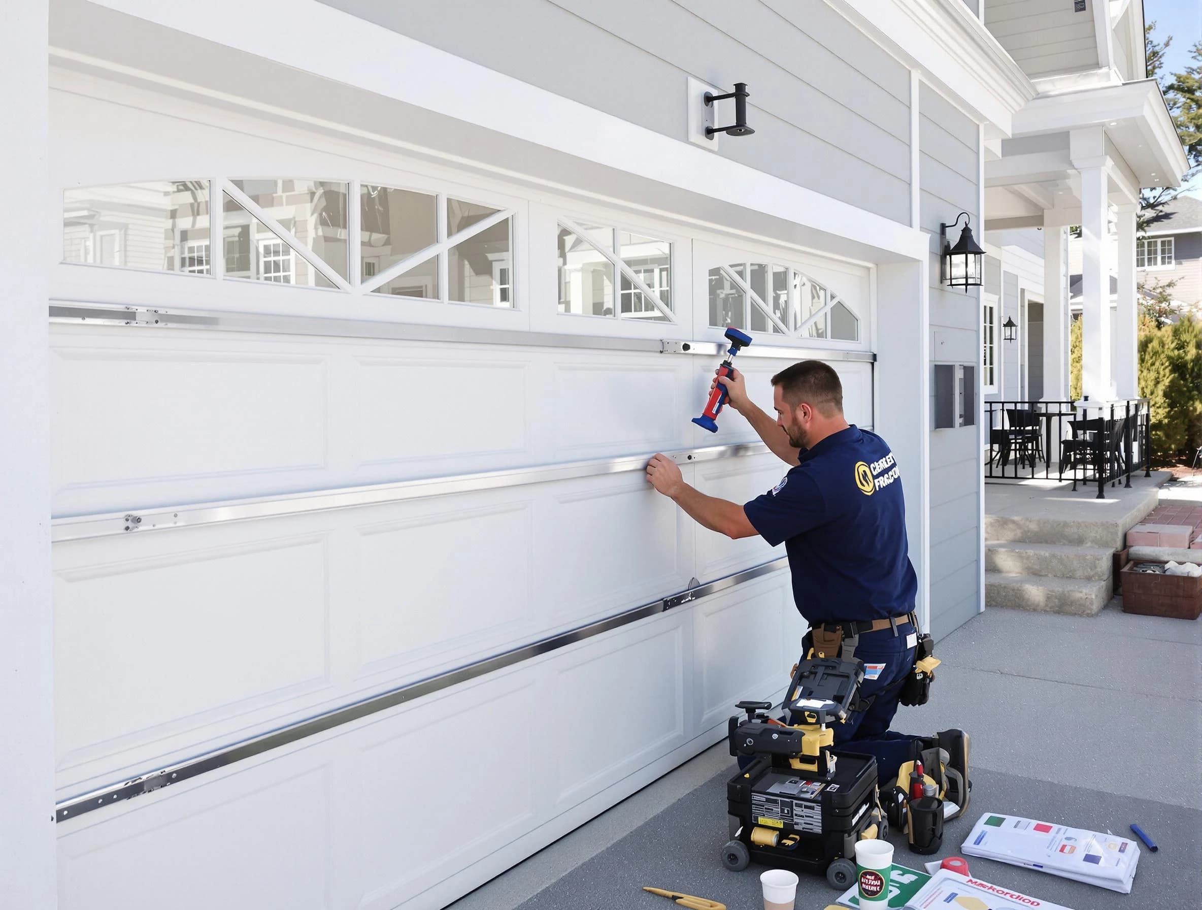 Professional garage door installation by West Windsor Garage Door Repair in West Windsor