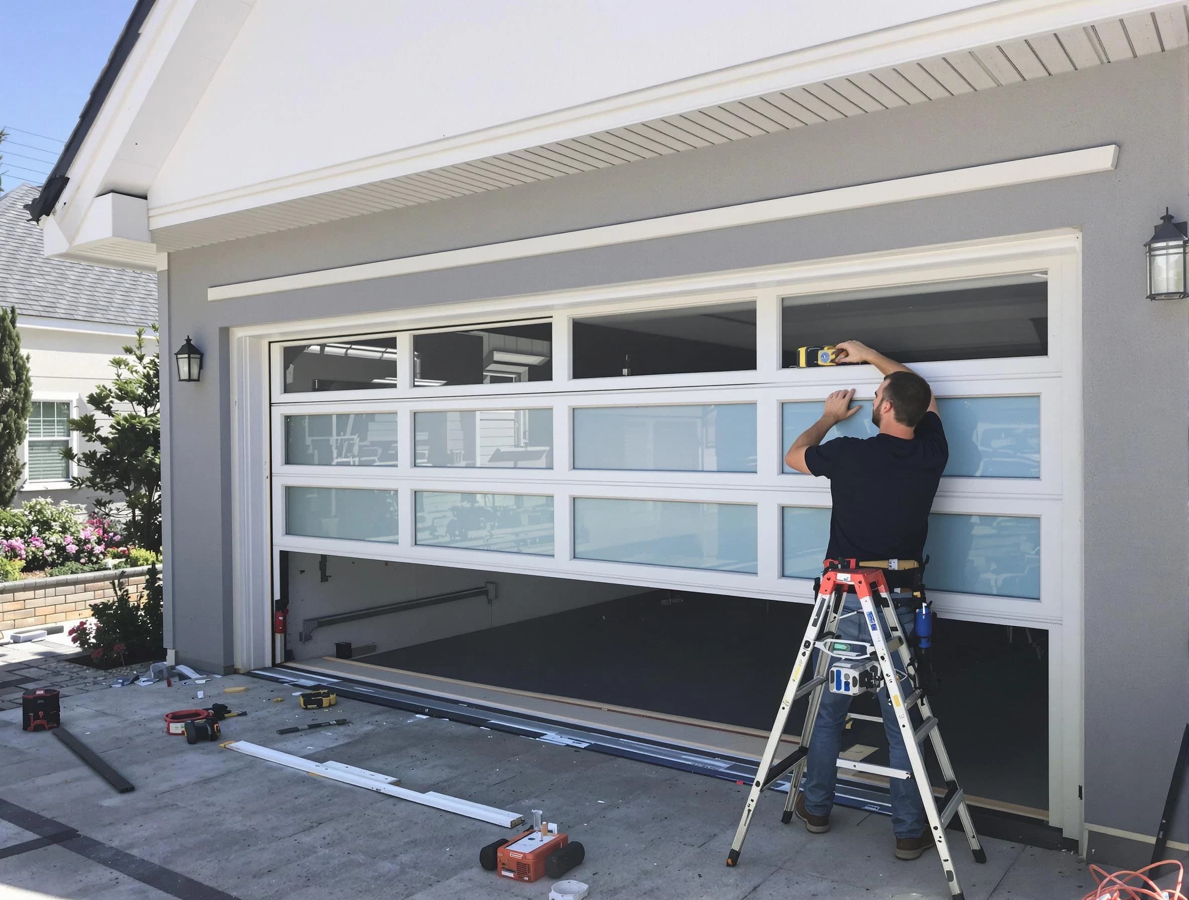 West Windsor Garage Door Repair team performing garage door replacement in West Windsor