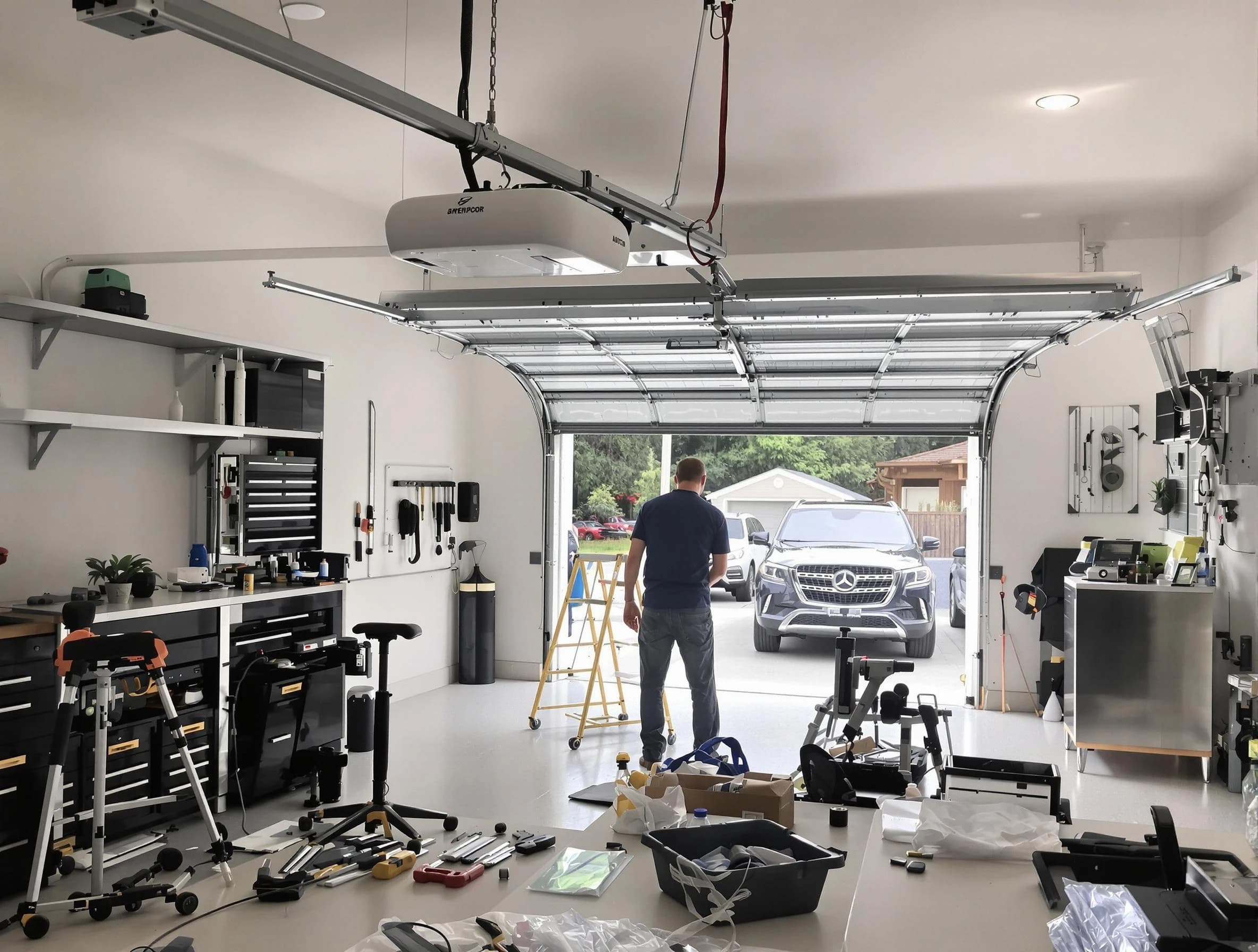 Garage door opener installation by West Windsor Garage Door Repair in West Windsor
