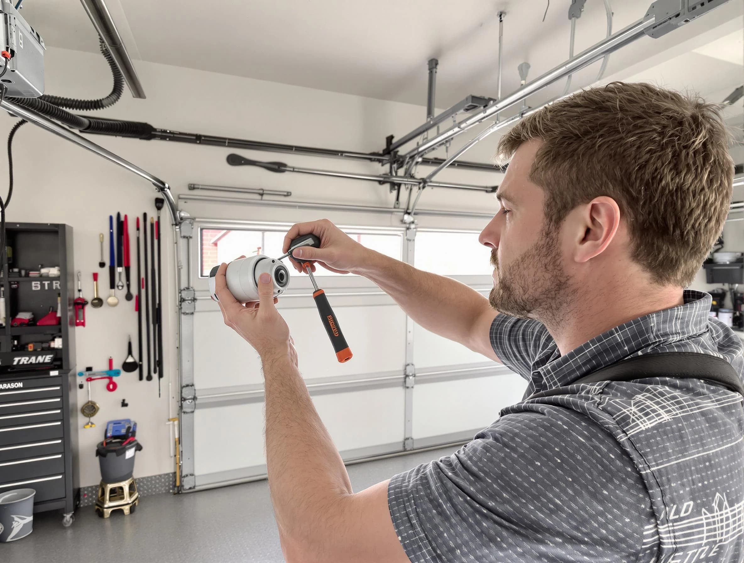 Garage door opener repair service by West Windsor Garage Door Repair in West Windsor