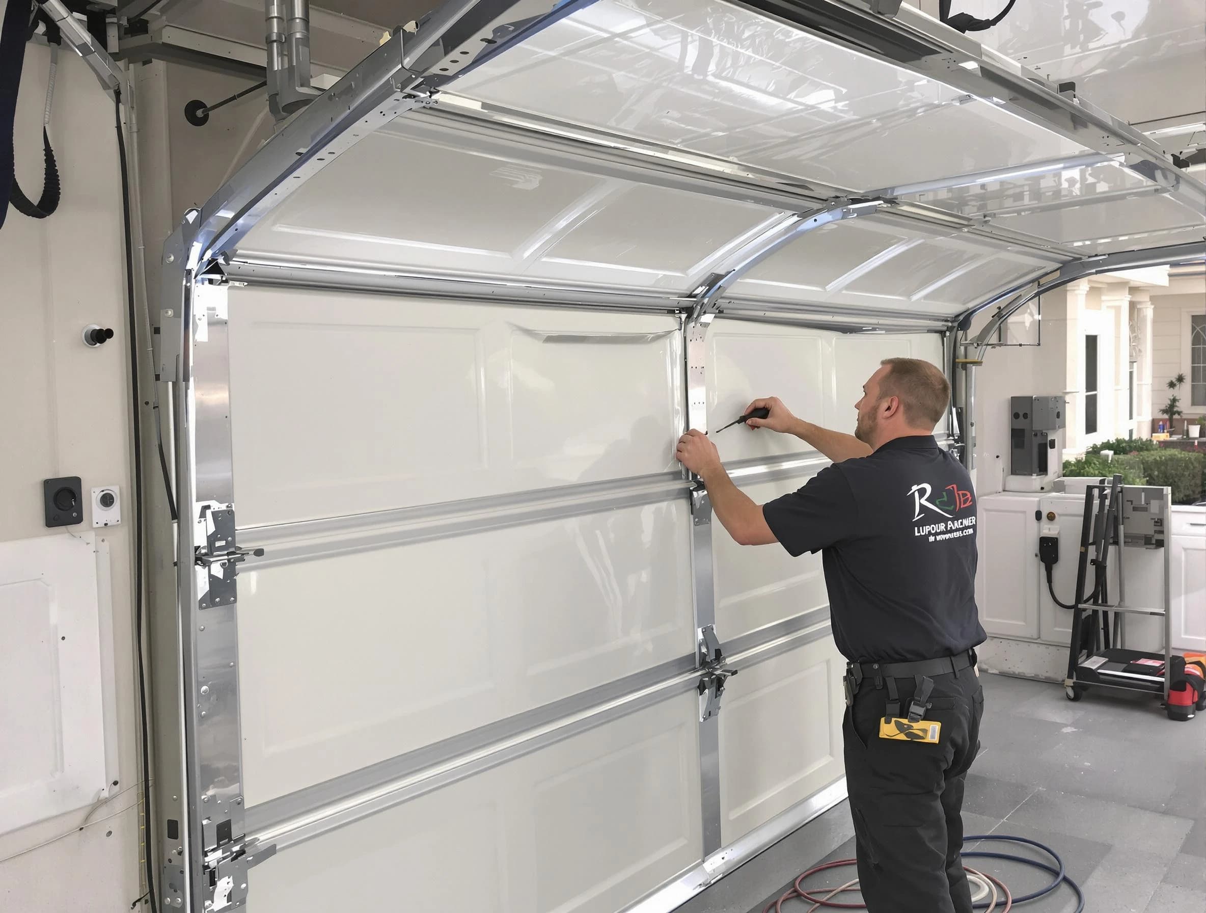 West Windsor Garage Door Repair professional performing panel repair in West Windsor