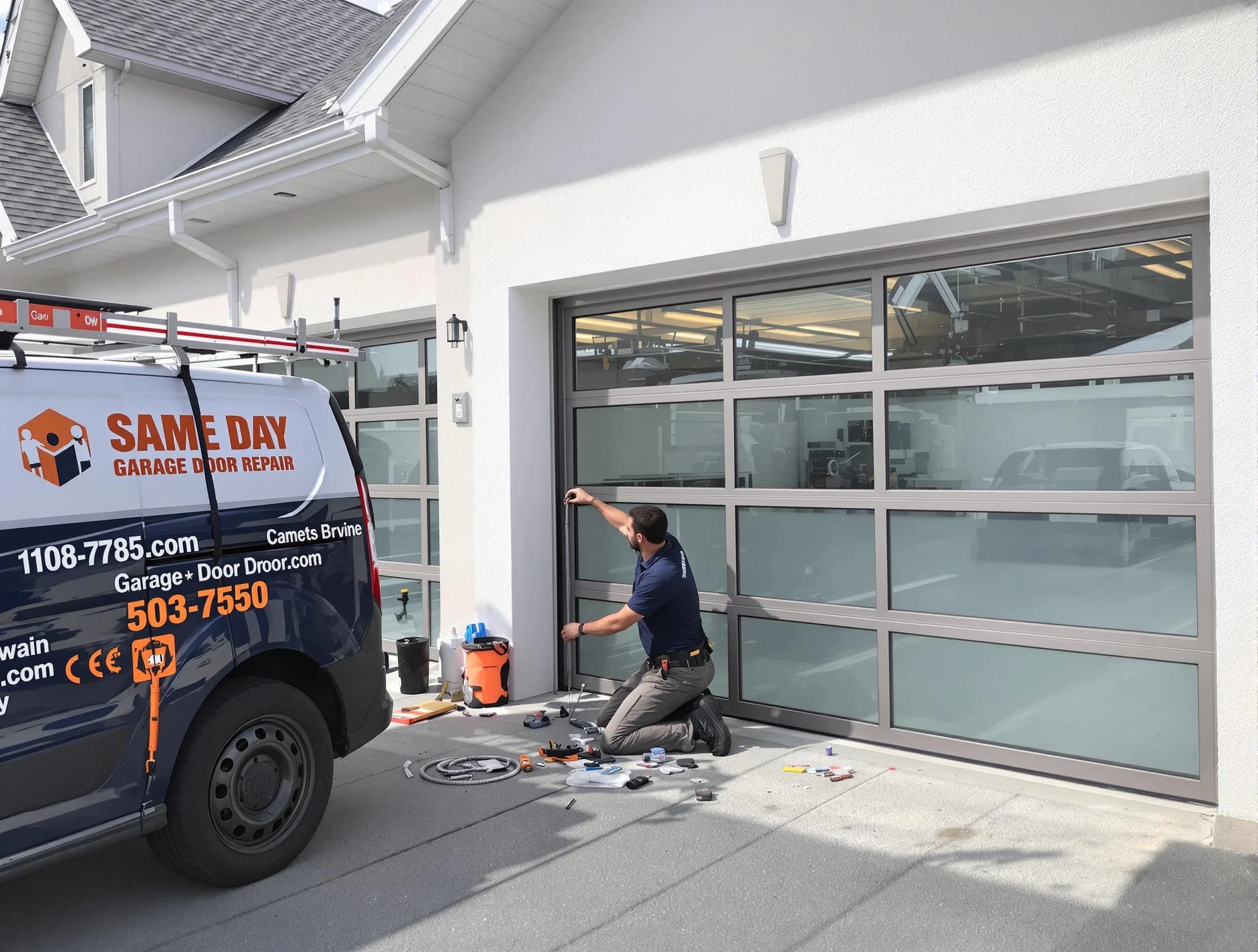 Same-day garage door repair service by West Windsor Garage Door Repair in West Windsor