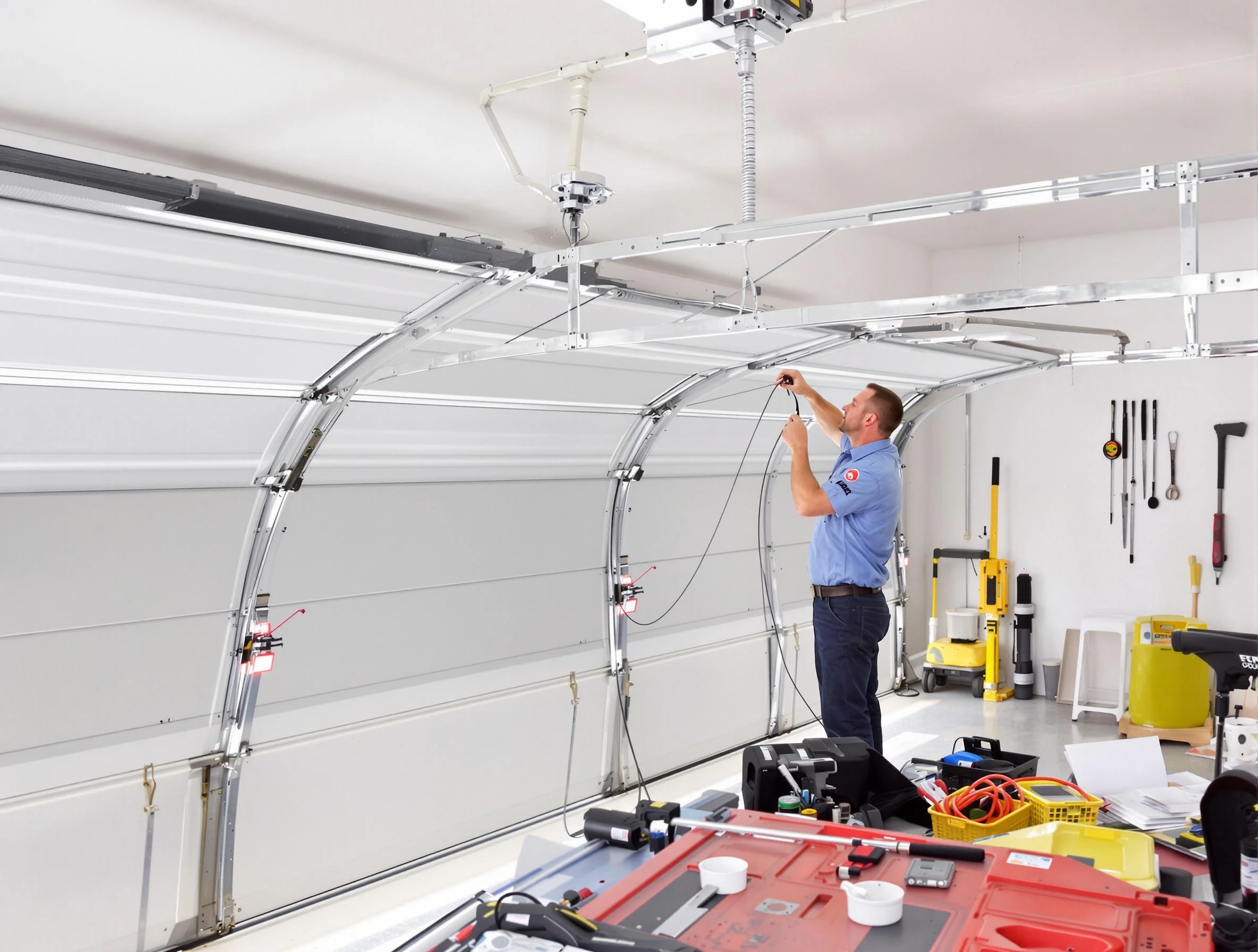 Garage door cable repair service by West Windsor Garage Door Repair in West Windsor