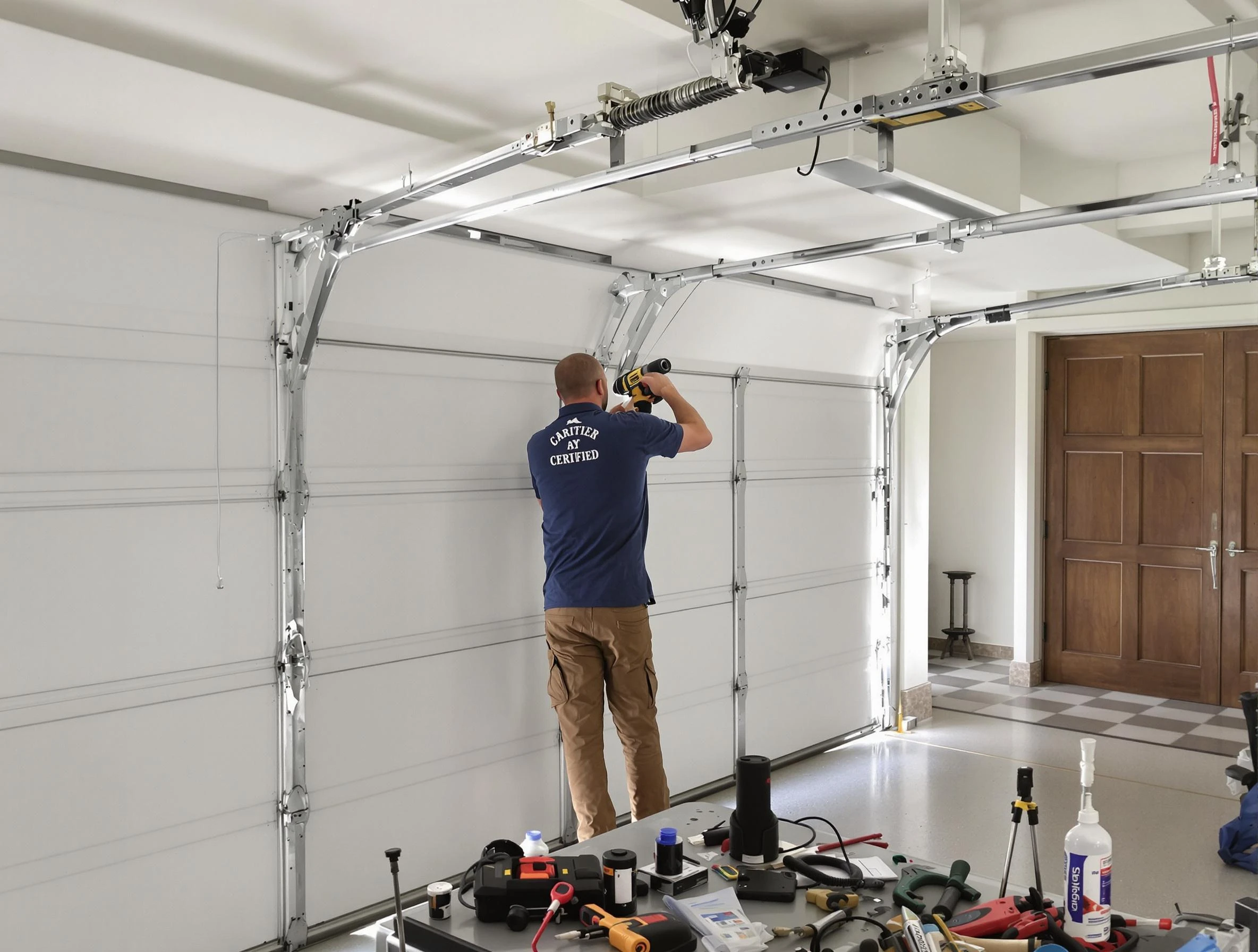 West Windsor Garage Door Repair certified technician performing precision garage door repair in West Windsor