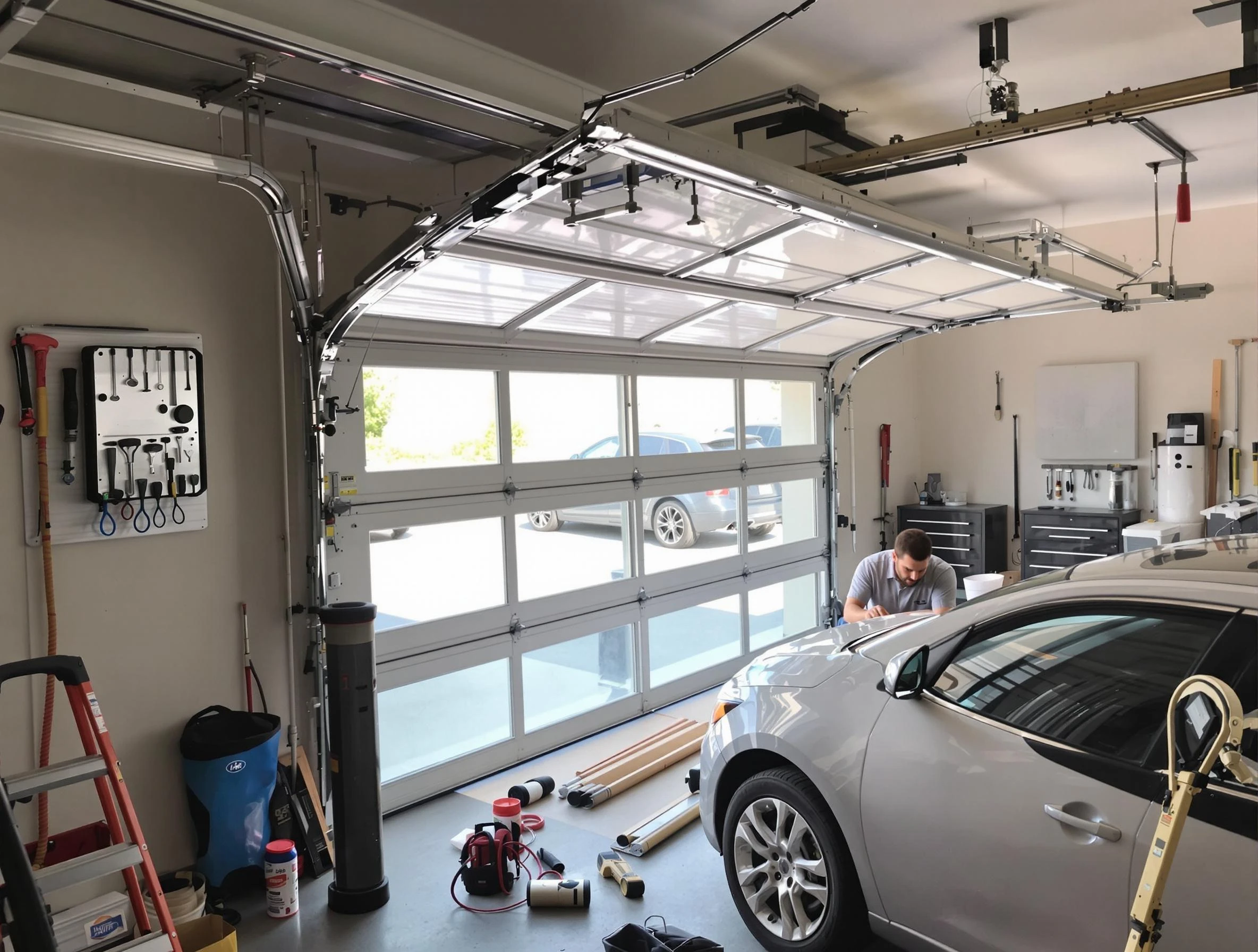 Garage door noise reduction service by West Windsor Garage Door Repair in West Windsor